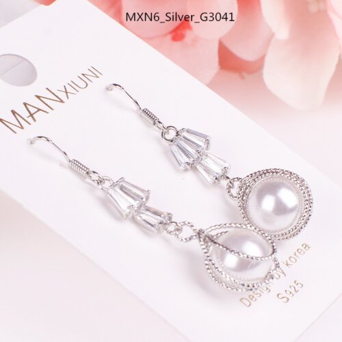 Women Earrings, Women's Long Crystal Earrings, Ear Studs Woman Luxury Jewelry, Pearl Earrings