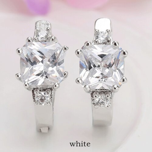 Women's earrings,3 Colors 925 Silver Earrings, Fashion Jewelry for Ladies
