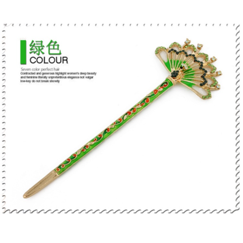 Ethnic Hair Stick,Luxury Ethnic Style Cloisonne Headdress, Women's Classic Retro Hairpin, NO.WZ-fz1712