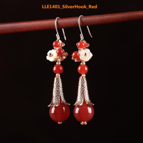 Luxury Jewelry, Trendy Women's Earrings, Long Vintage Ethnic Style Earrings for Women