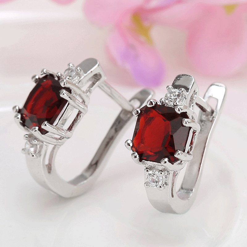 Women's earrings,3 Colors 925 Silver Earrings, Fashion Jewelry for Ladies