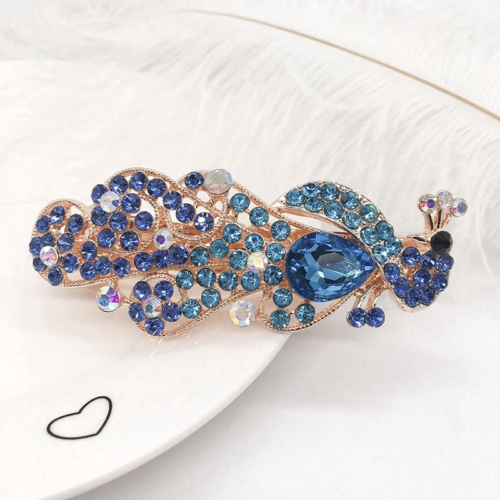 Women's hair clips,New Korean Alloy Crystal Headdress HairClip, Ladies Spring Clip Headdress,hairpin No. YS-F22