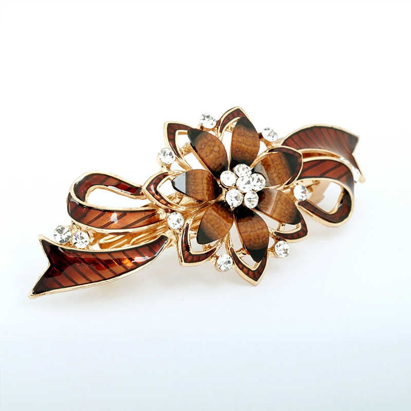 Women's hair clips,New Korean Alloy Crystal Headdress HairClip, Ladies Spring Clip Headdress,hairpin , Ladies Rhinestone Spring Clip Hair Clip, NO.XNS-FJ01