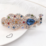 Women's hair clips,New Korean Alloy Crystal Headdress HairClip, Ladies Spring Clip Headdress,hairpin No. YS-F22