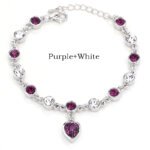 17 Colors Exquisite Korean Style Fashion Ladies and Girls Crystal Bracelets, Alloy Bracelets