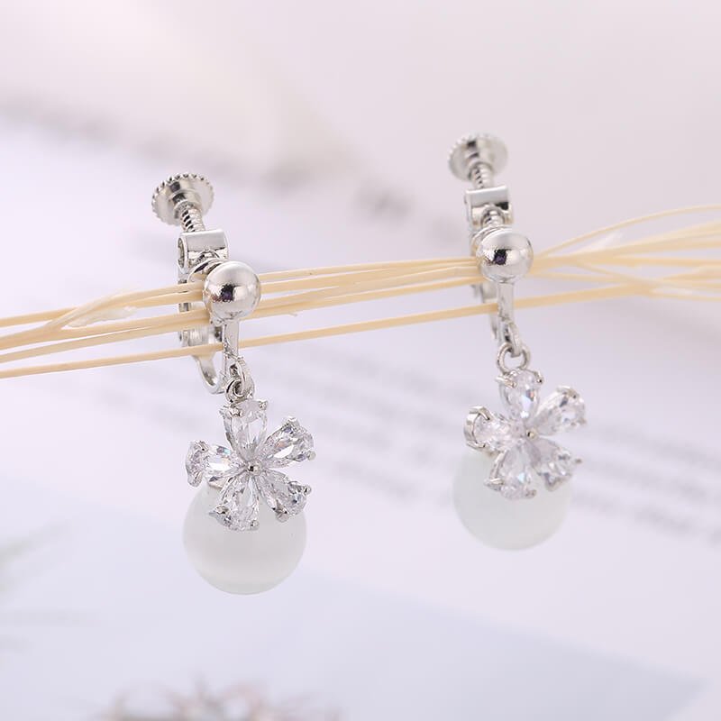 Fashion Women's Earrings,S925 Silver Earrings, Pearl Earrings, Crystal Earrings for Girls, Ear Studs for Women and Ladies