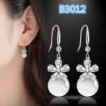 Fashion Women's Earrings,S925 Silver Earrings, Pearl Earrings, Crystal Earrings for Girls, Ear Studs for Women and Ladies