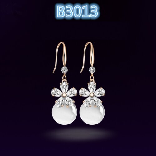 Fashion Women's Earrings,S925 Silver Earrings, Pearl Earrings, Crystal Earrings for Girls, Ear Studs for Women and Ladies