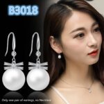 Fashion Women's Earrings,S925 Silver Earrings, Pearl Earrings, Crystal Earrings for Girls, Ear Studs for Women and Ladies