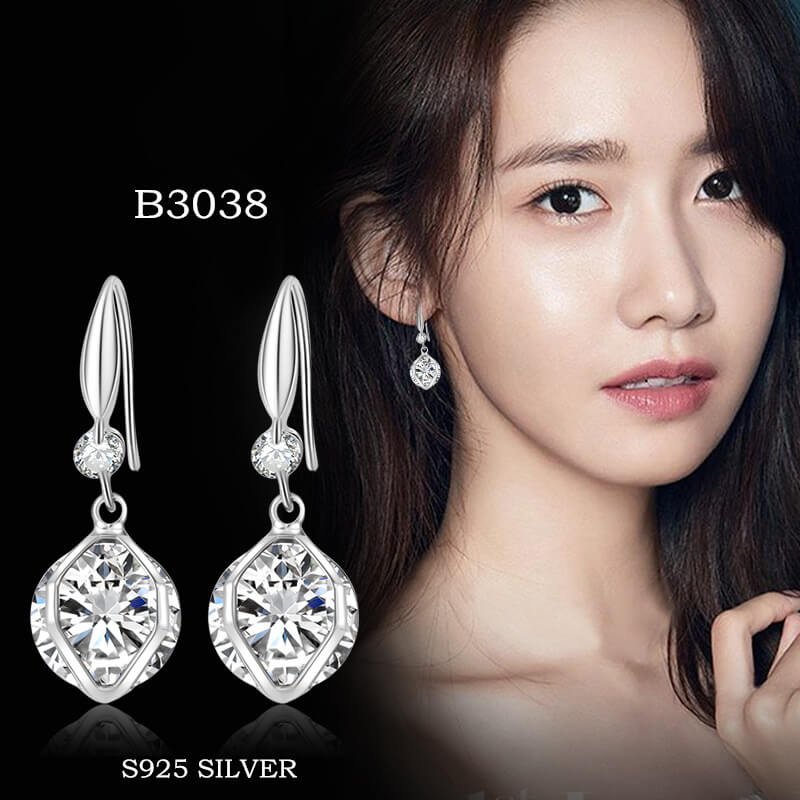 Women Earrings, Women's Long Crystal Earrings, Ear Studs Woman Luxury Jewelry