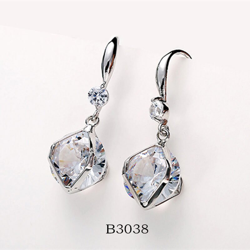 Women Earrings, Women's Long Crystal Earrings, Ear Studs Woman Luxury Jewelry