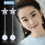 Fashion Women's Earrings,S925 Silver Earrings, Pearl Earrings, Crystal Earrings for Girls, Ear Studs for Women and Ladies