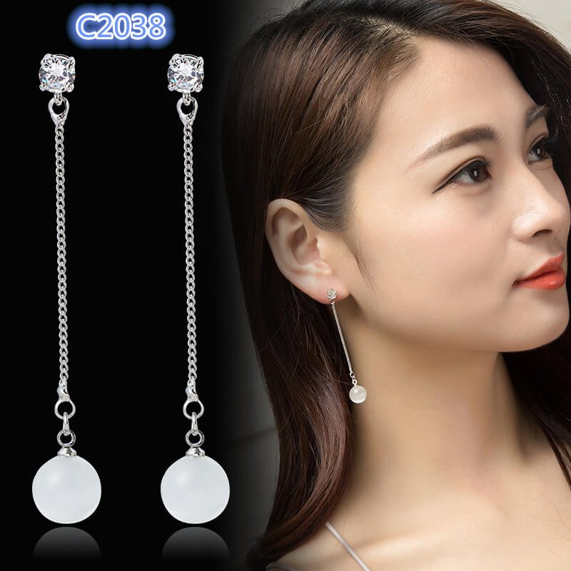 Fashion Women's Earrings,S925 Silver Earrings, Pearl Earrings, Crystal Earrings for Girls, Ear Studs for Women and Ladies