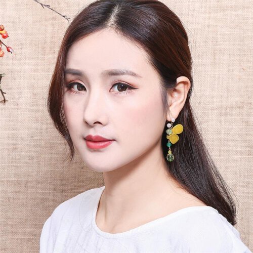 Luxury Jewelry, Trendy Women's Earrings, Long Vintage Ethnic Style Earrings for Women