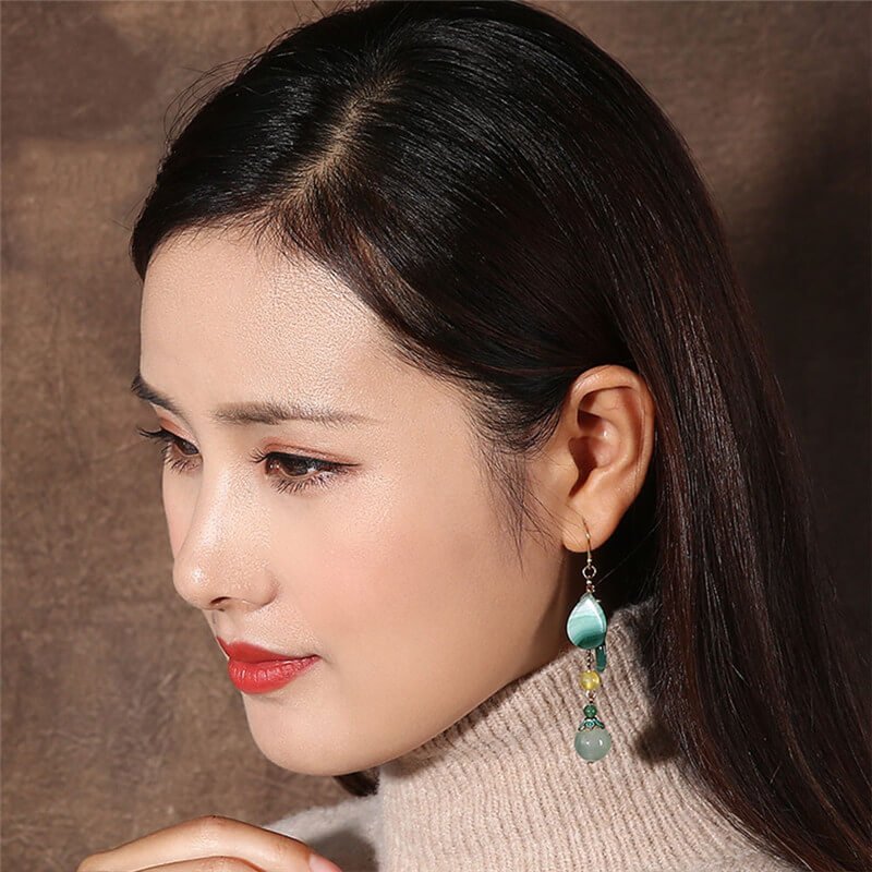 Luxury Jewelry, Trendy Women's Earrings, Long Vintage Ethnic Style Earrings for Women