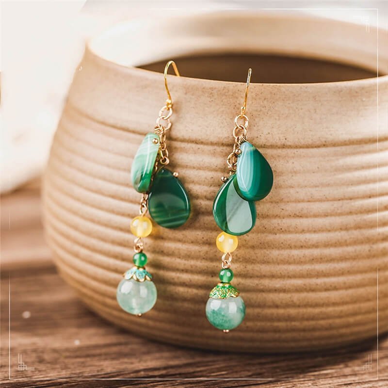 Luxury Jewelry, Trendy Women's Earrings, Long Vintage Ethnic Style Earrings for Women