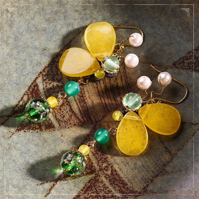 Luxury Jewelry, Trendy Women's Earrings, Long Vintage Ethnic Style Earrings for Women