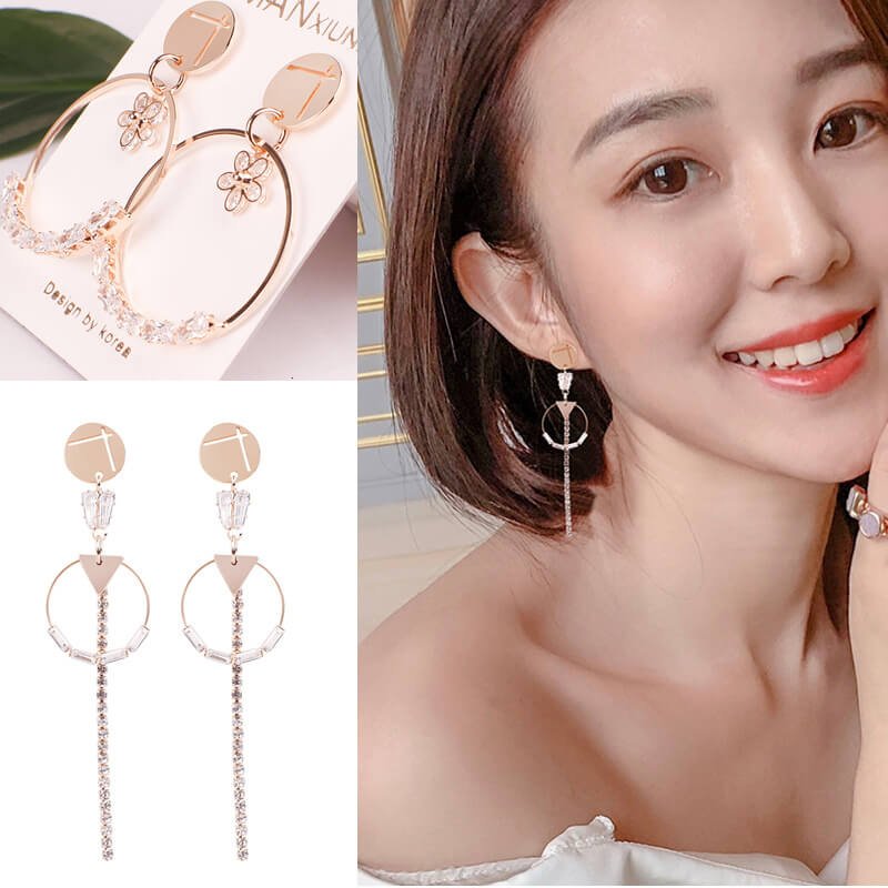 New Earrings, Korean Style Women's Long Earrings Jewelry, Ear Studs, Drop Earrings for Women