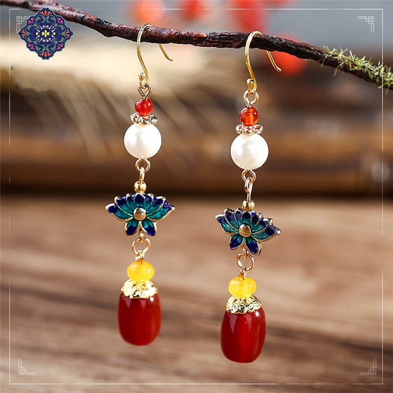 Luxury Jewelry, Trendy Women's Earrings, Long Vintage Ethnic Style Earrings for Women