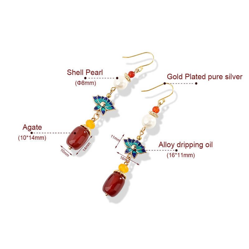 Luxury Jewelry, Trendy Women's Earrings, Long Vintage Ethnic Style Earrings for Women