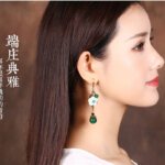 Ancient Style 925 Silver Earrings,women Long Retro Earrings,Luxury Jewelry, Trendy Women's Earrings, Long Vintage Ethnic Style Earrings for Women