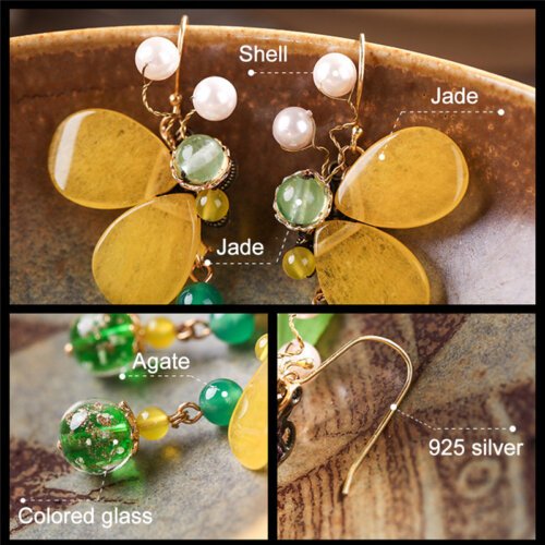 Luxury Jewelry, Trendy Women's Earrings, Long Vintage Ethnic Style Earrings for Women