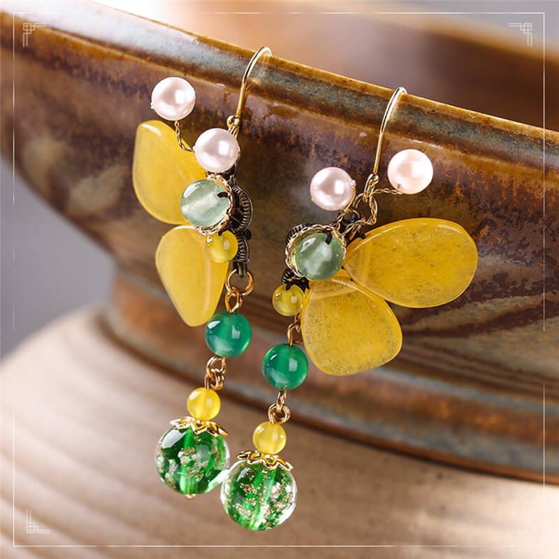 Luxury Jewelry, Trendy Women's Earrings, Long Vintage Ethnic Style Earrings for Women