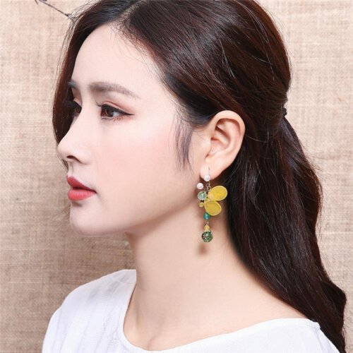 Luxury Jewelry, Trendy Women's Earrings, Long Vintage Ethnic Style Earrings for Women