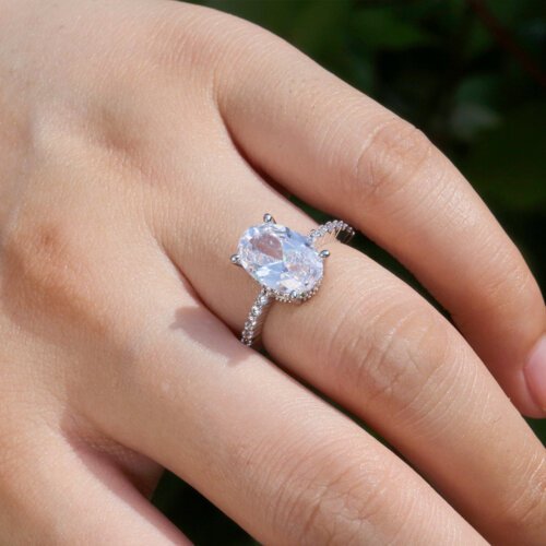 Fashion and Personalized European and American Zircon Platinum Rings, Wedding Rings, Fashion Jewelry
