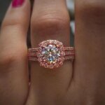 New Fashion Women's Ring, Full Diamond Zircon Wedding Ring, Luxury Jewelry