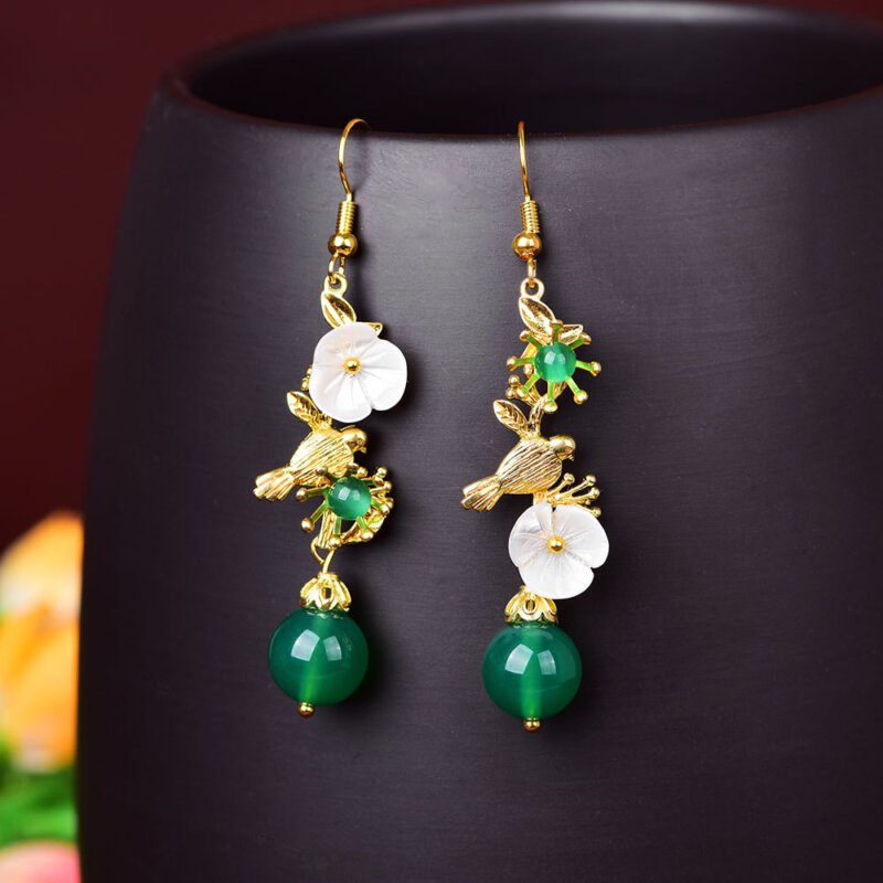 Luxury Jewelry, Trendy Women's Earrings, Long Vintage Ethnic Style Earrings for Women