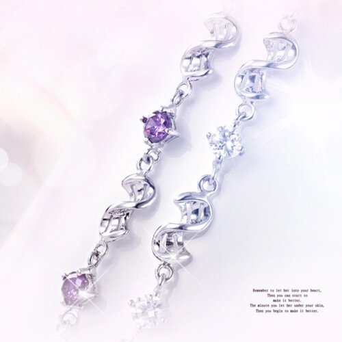 主图_3 Women's Bracelet,New Korean Version Bracelet,Fashion Crystal Silver Plated Bracelet