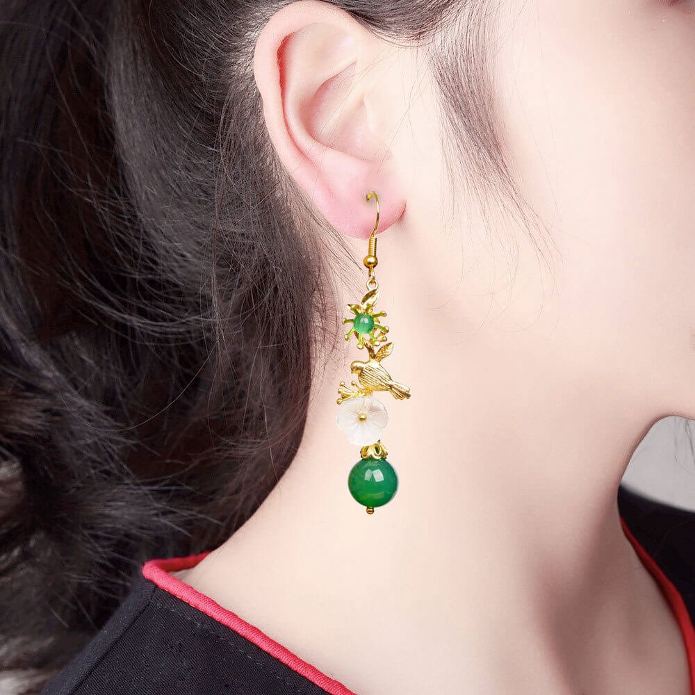Luxury Jewelry, Trendy Women's Earrings, Long Vintage Ethnic Style Earrings for Women