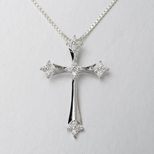 Luxury Jewelry, Fashion S925 Silver Necklace for Women, Cross Pendant, Women's Necklace