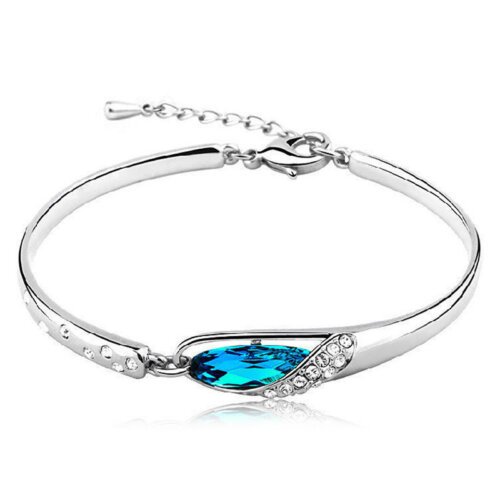 主图_5 Fashion Women’s Bracelet, Silver Plated Imitation Diamond Bracelet