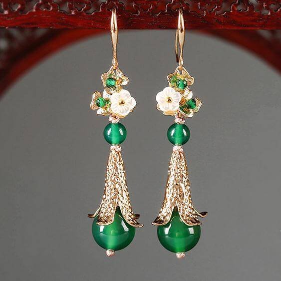 Luxury Jewelry, Trendy Women's Earrings, Long Vintage Ethnic Style Earrings for Women