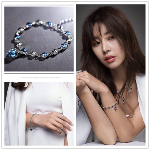 详情4 17 Colors Exquisite Korean Style Fashion Ladies and Girls Crystal Bracelets, Alloy Bracelets