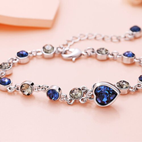 详情5 17 Colors Exquisite Korean Style Fashion Ladies and Girls Crystal Bracelets, Alloy Bracelets