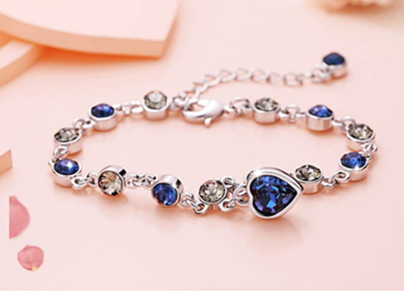 17 Colors Exquisite Korean Style Fashion Ladies and Girls Crystal Bracelets, Alloy Bracelets 2 详情5