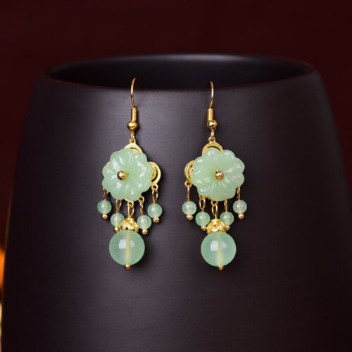 Luxury Jewelry, Trendy Women's Earrings, Long Vintage Ethnic Style Earrings for Women