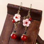 Ancient Style 925 Silver Earrings,women Long Retro Earrings,Luxury Jewelry, Trendy Women's Earrings, Long Vintage Ethnic Style Earrings for Women