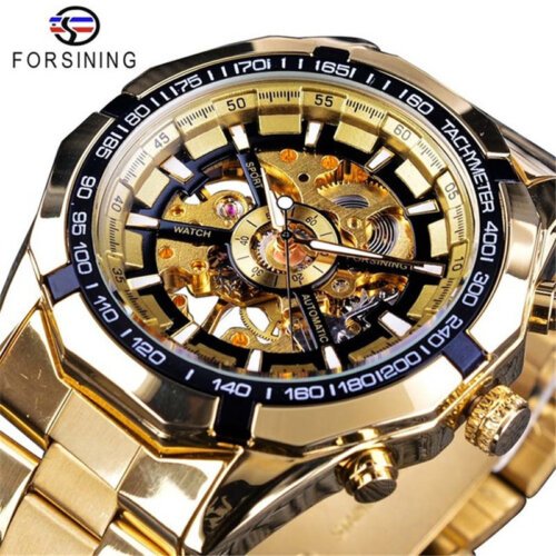 [✔]Forsining Original Men Watches Male Luxury Men's Watch, Waterproof Watch Full Steel Business Watch For Men,Luxury Men's Watch, Automatic Mechanical Watch