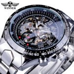 [✔]Winner Original Men Watches Male Luxury Men's Watch, Waterproof Watch Full Steel Business Watch For Men,Luxury Men's Watch, Automatic Mechanical Watch