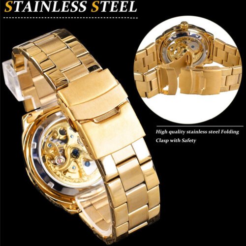 [✔]Forsining Original Men Watches Male Luxury Automatic Mechanical Watch Men’s Watch, Waterproof Watch Full Steel Business Watch For Men