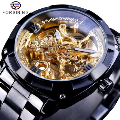 [✔]Forsining Original Men Watches Male Luxury Automatic Mechanical Watch Men’s Watch, Waterproof Watch Full Steel Business Watch For Men