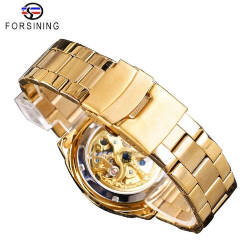 [✔]Forsining Original Men Watches Male Luxury Automatic Mechanical Watch Men’s Watch, Waterproof Watch Full Steel Business Watch For Men