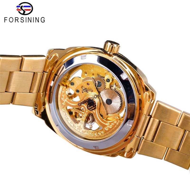 [✔]Forsining Original Men Watches Male Luxury Automatic Mechanical Watch Men’s Watch, Waterproof Watch Full Steel Business Watch For Men