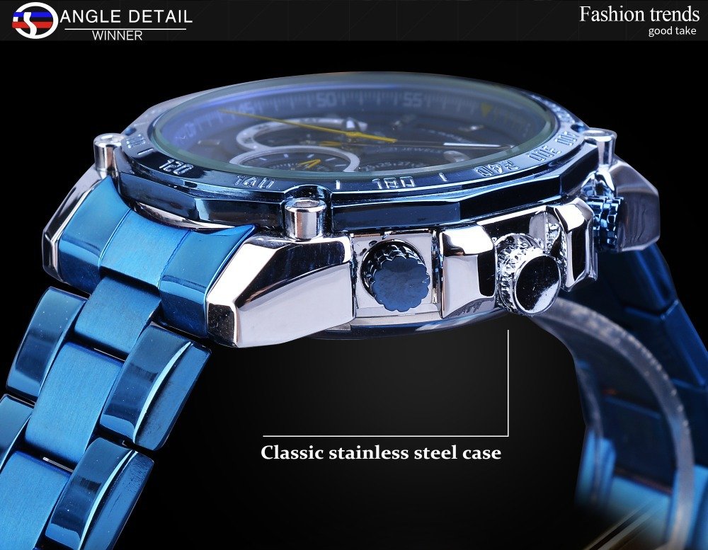 [✔]Forsining Original Men Watches Male Luxury Automatic Mechanical Watch Men Waterproof Full Steel Business Watch