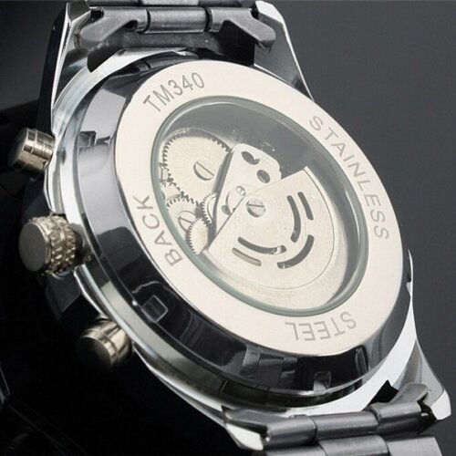 [✔]Winner Original Authentic Full Hollow Men's Automatic Mechanical Watch, Men Business Watch