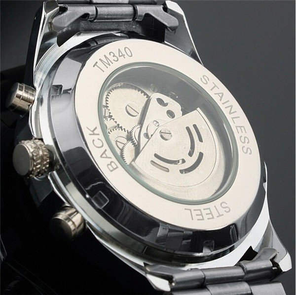 [✔]Winner Original Authentic Full Hollow Men's Automatic Mechanical Watch, Men Business Watch
